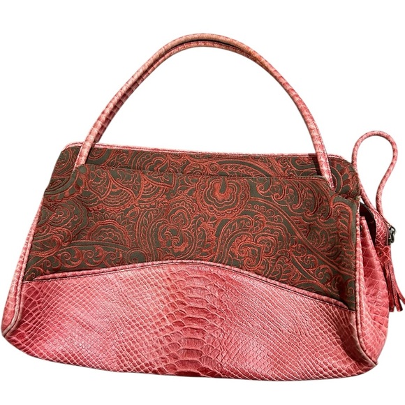 Vintage y2k HYPE alligator tote purse bag with embroidery front - Picture 5 of 12